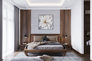 50+ Mẫu nội thất phòng ngủ gỗ tự nhiên đẹp, sang trọng, xứng tầm đẳng cấp