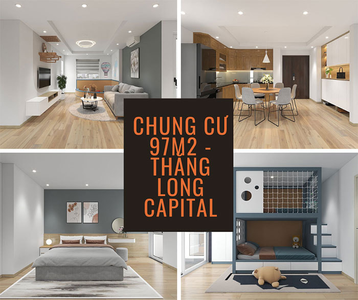 Chung cư 3 PN - Chung cư Thăng Long Capital - PC hiện đại