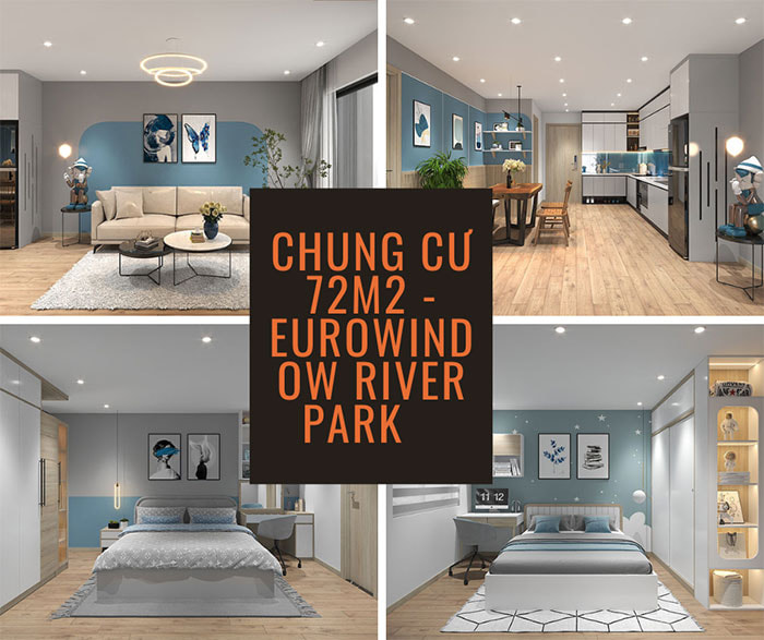 Chung cư 72m2 - 2PN - Eurowindow River Park