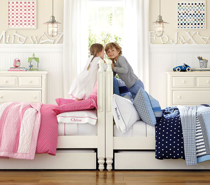 Ưu - nhược điểm khi thiết kế phòng ngủ chung cho bé trai và bé gái