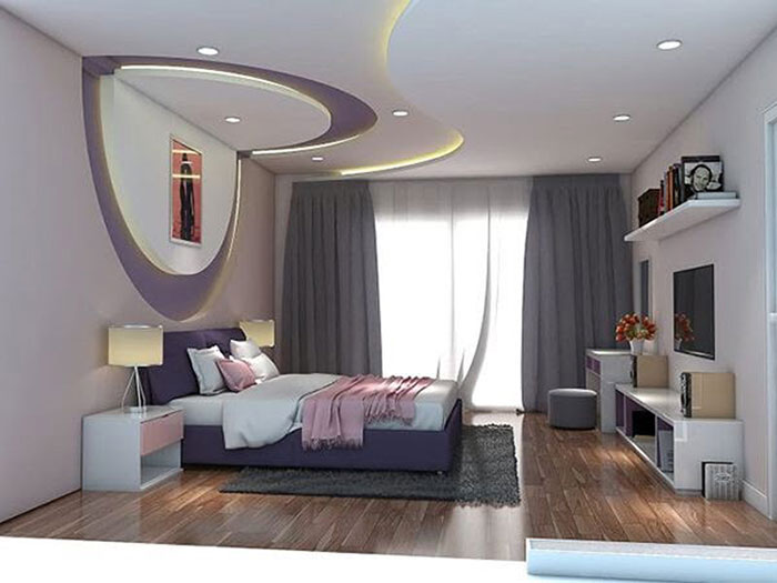 Trang trí sàn, trần và tường cho căn phòng ngủ