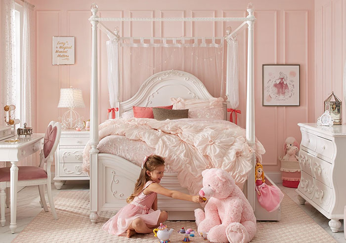 Mẫu phòng ngủ cho bé gái từ 4 - 6 tuổi