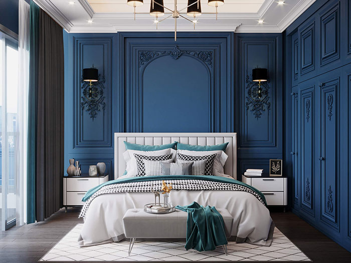 Thiết kế phòng ngủ đẹp cho nữ phong cách luxury