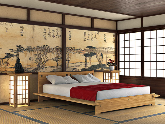 Mẫu 1: Phòng ngủ kiểu Nhật truyền thống