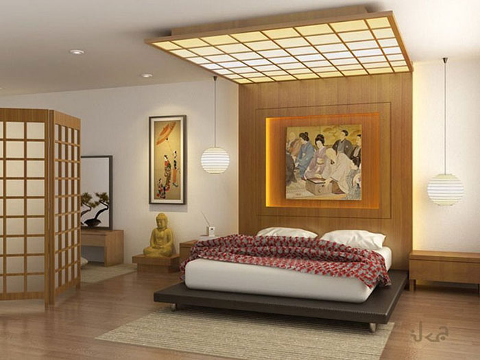 Mẫu 20: Thiết kế phòng ngủ phong cách Nhật Bản ấn tượng