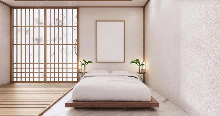 Mẫu 24: Thiết kế phòng khách tối giản kiểu Nhật hiện đại, ngập tràn ánh sáng tự nhiên