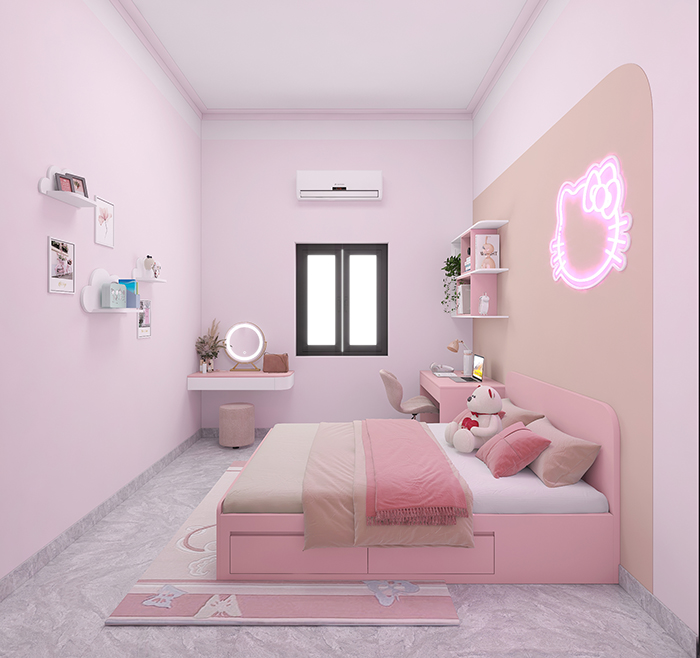 50+ Mẫu thiết kế phòng ngủ màu hồng đẹp, sang trọng cho phái nữ