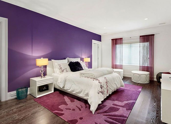 Bí quyết thiết kế phòng ngủ màu tím đẹp, ấn tượng nhất