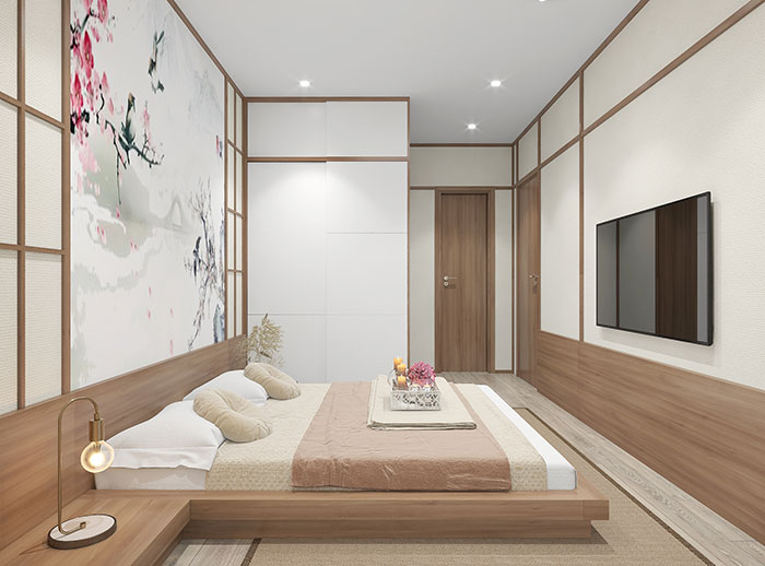 30 ý tưởng thiết kế phòng ngủ màu trắng ấn tượng 2023