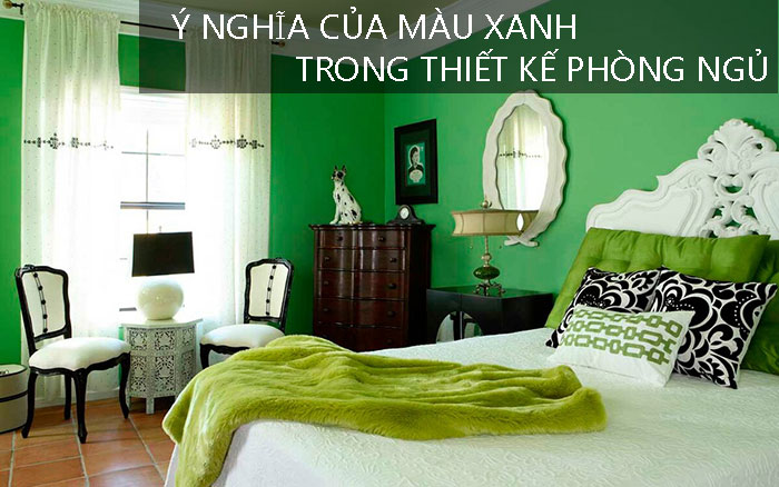Ý nghĩa của màu xanh trong thiết kế phòng ngủ