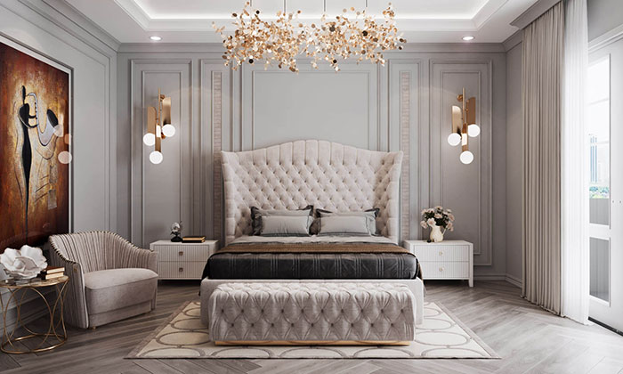 Các không gian phòng ngủ phong cách châu Âu toát lên vẻ đẹp sang trọng và đẳng cấp
