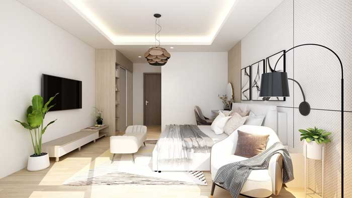 Phòng ngủ vợ chồng 10m2