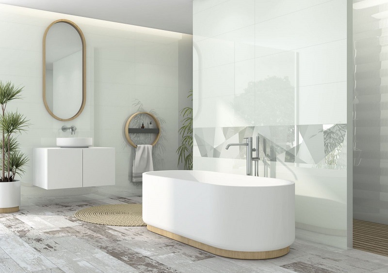 Thiết kế phong cách hiện đại cho nội thất nhà tắm 5m2
