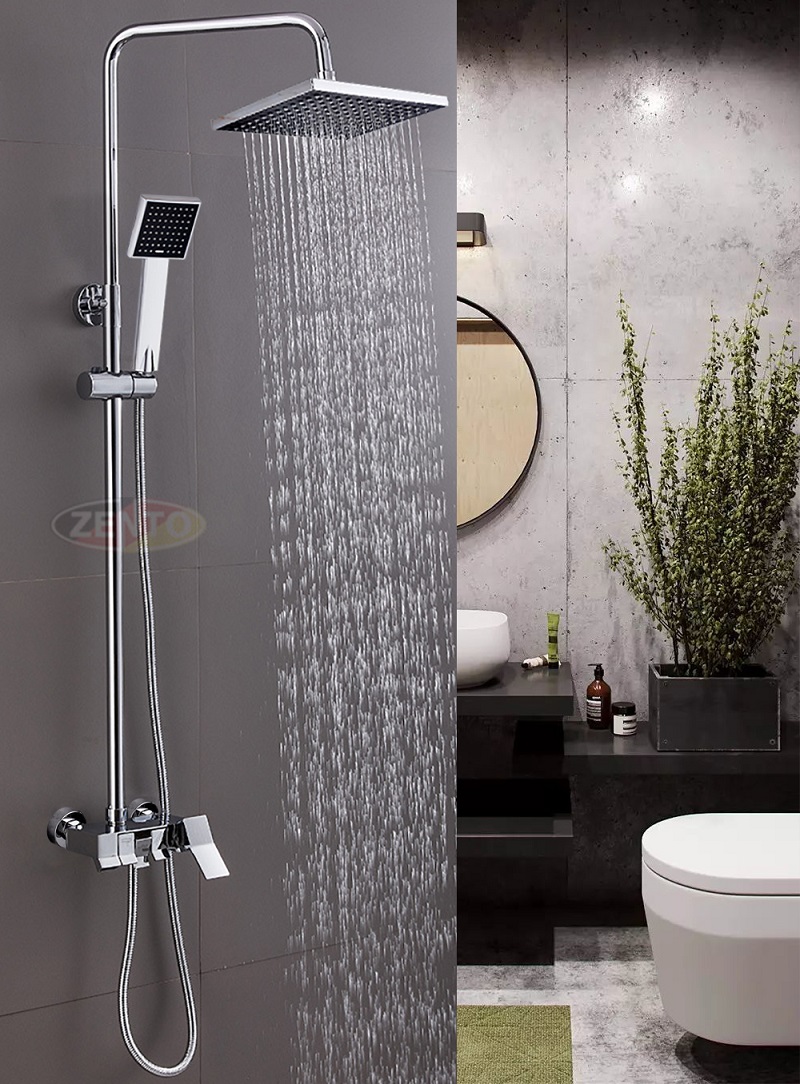 Thiết kế vòi sen cũng cần chú trọng đến kích cỡ và kiểu dáng để phù hợp với tổng thể không gian nội thất nhà tắm