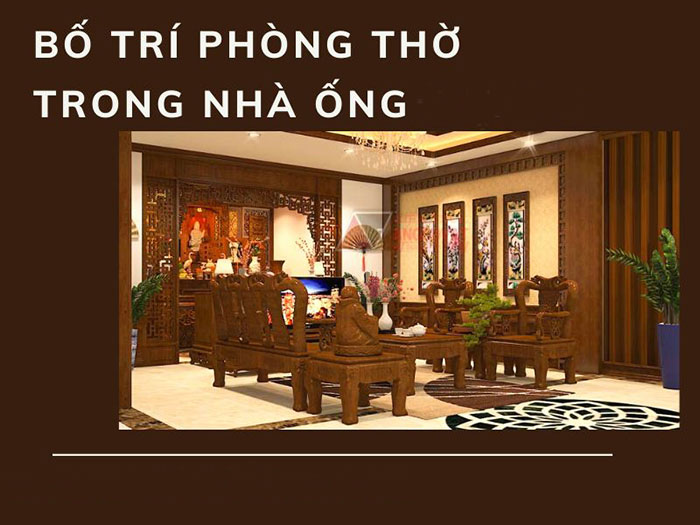 Bó trí phòng thờ trong nhà ống sao cho đẹp, chuẩn nhất theo phong thủy