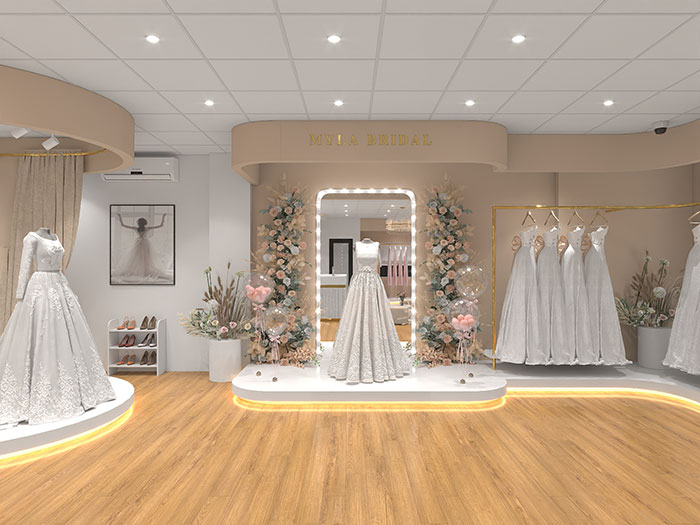 Kinh nghiệm thiết kế showroom áo cưới đẹp - Xu hướng 2024