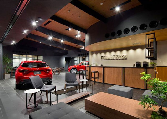 Mẫu thiết kế showroom ô tô đẹp, hiện đại