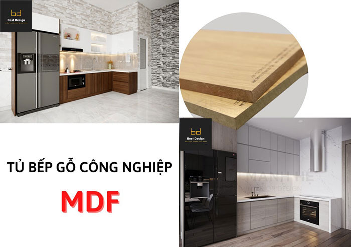 Tủ bếp gỗ công nghiệp MDF