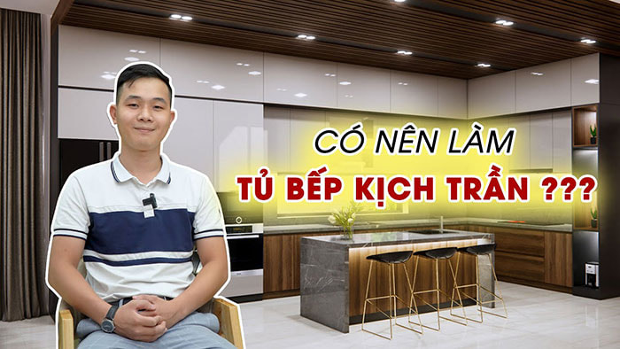 Có nên làm tủ bếp kịch trần?