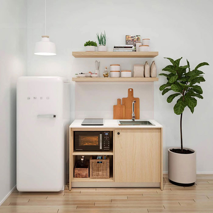 Tủ bếp mini - sự lựa chọn tối ưu cho không gian nhỏ