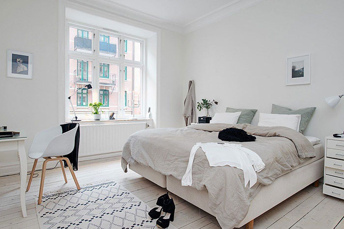 Mẫu phòng ngủ thiết kế theo phong cách Scandinavian