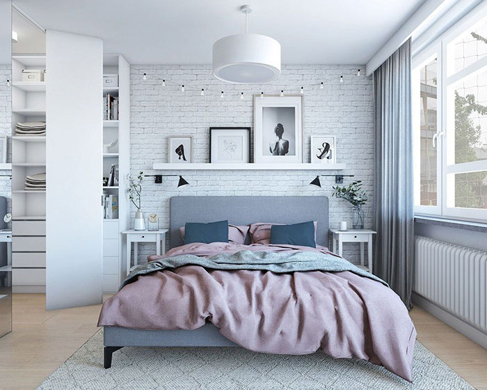 Mẫu phòng ngủ thiết kế theo phong cách Scandinavian