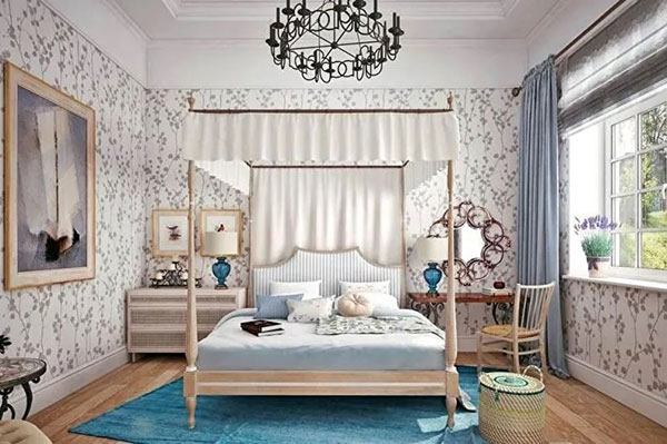 Thiết kế nội thất phòng ngủ phong cách Địa Trung Hải