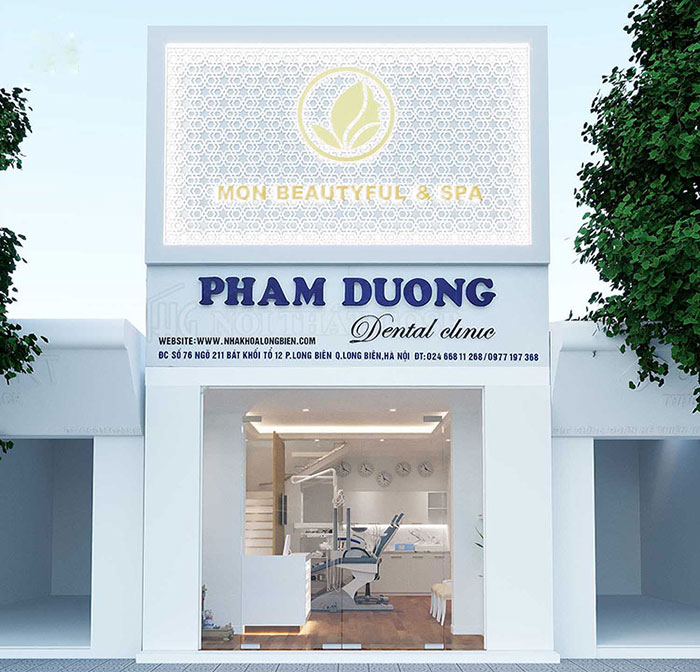 Mẫu thiết kế mặt tiền Spa Pham Duong