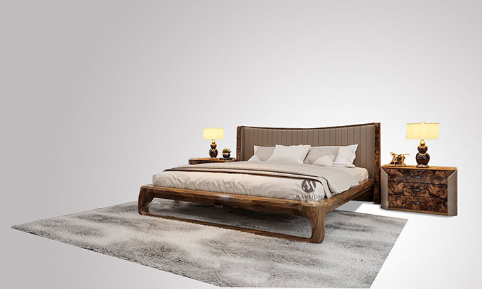 Kích thước giường ngủ gỗ óc chó theo thiết kế