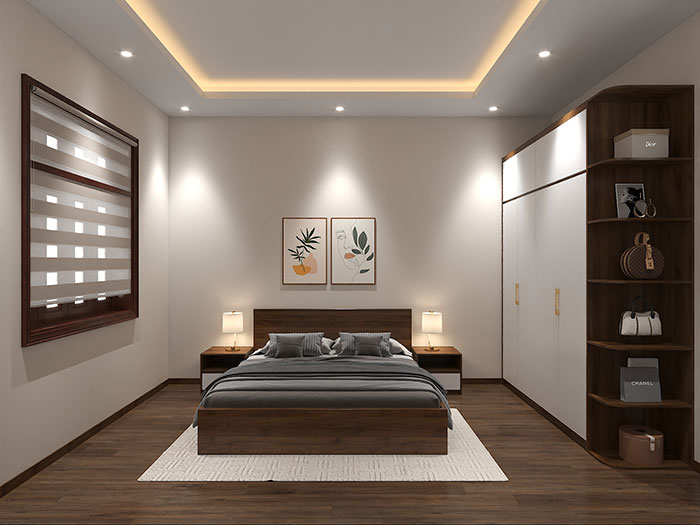 Nội thất phòng ngủ có thiết kế đơn giản