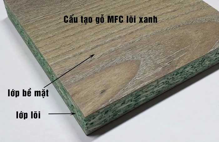 Cấu tạo gỗ MDF lõi xanh