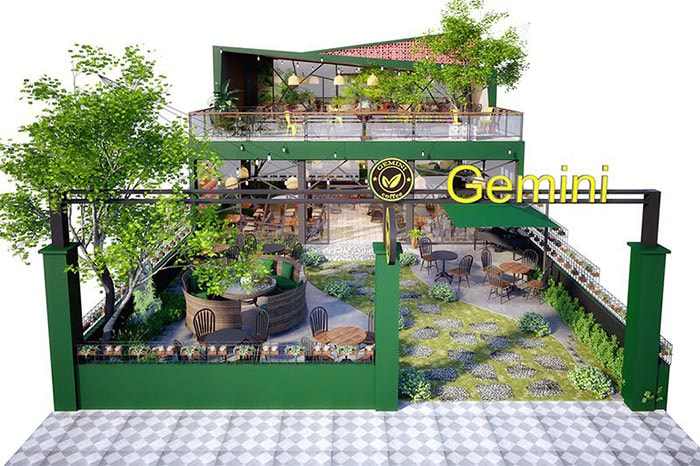 Địa điểm đẹp để mở quán cafe sân vườn 200m2