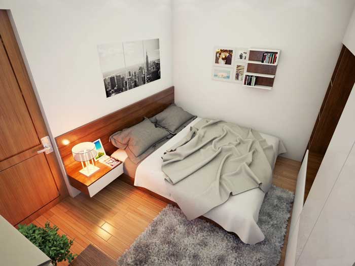 Mẫu trang trí phòng ngủ nhỏ đẹp, tiện nghi