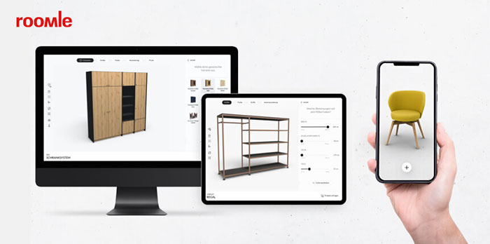 Roomle - app thiết kế phòng ngủ miễn phí